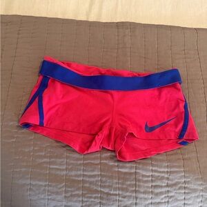 Nike Women's Athletic Shorts in Hot Pink and Blue